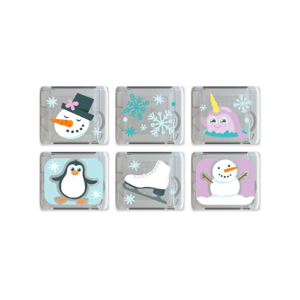 Glo Pals Winter Gift Set 6 Pack Light-Up Bath Cubes