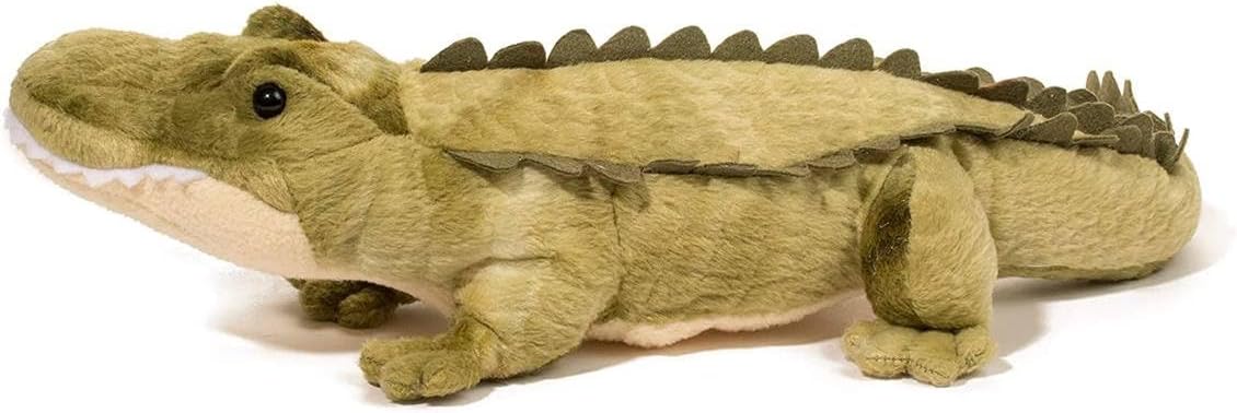 Douglas Stream Line Alligator Plush Stuffed Animal 15-Inch Green