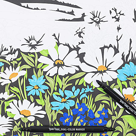 Brea Reese Color-by-Number Marker Pad Kit Mountain Landscapes