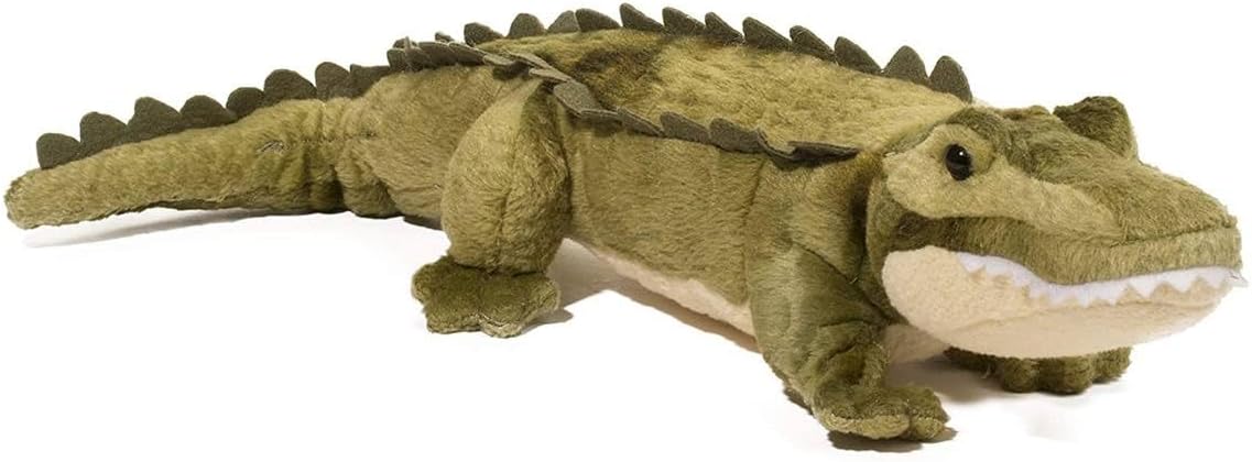 Douglas Stream Line Alligator Plush Stuffed Animal 15-Inch Green