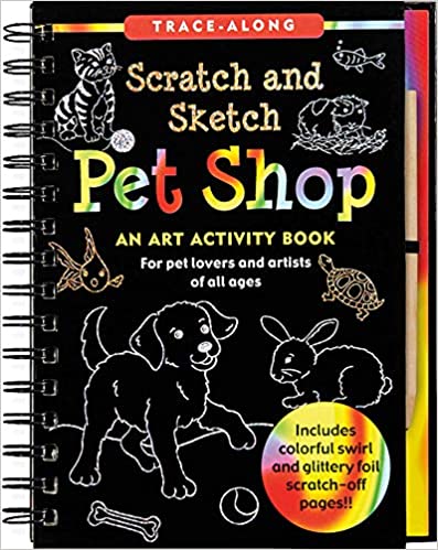 Pet Shop Scratch and Sketch Book