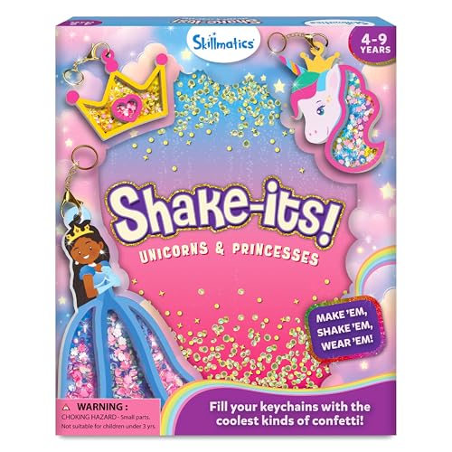 Skillmatics Shake-its Glitter Craft Kit for Kids Flowers & Butterflies