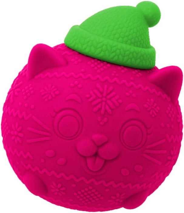 Schylling NeeDoh Squishmas Knittens Sensory Squeeze Toy Knitted Cat