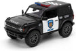 KiNSMART 2022 Ford Bronco Die-Cast Police Model Car 5-Inch