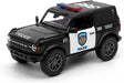 KiNSMART 2022 Ford Bronco Die-Cast Police Model Car 5-Inch