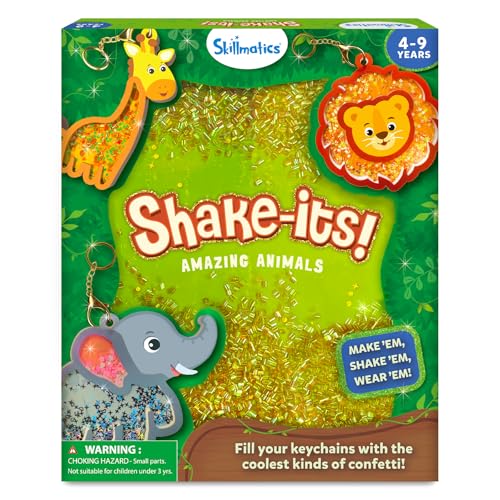 Skillmatics Shake-its Glitter Craft Kit for Kids Flowers & Butterflies