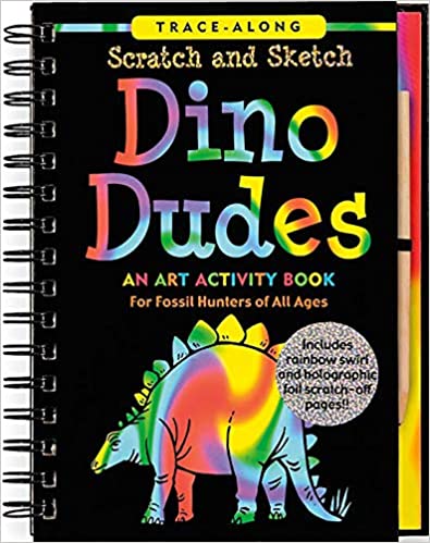 Dino Dudes Scratch and Sketch Book