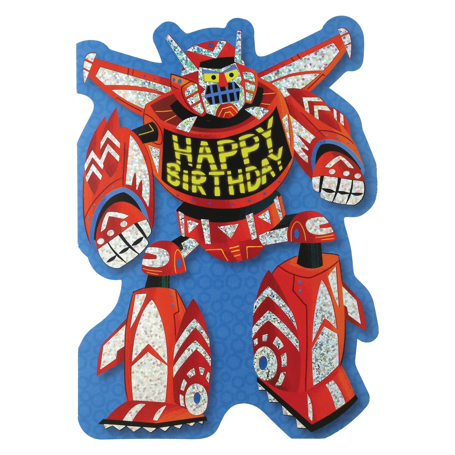 Robot Birthday Foil Card