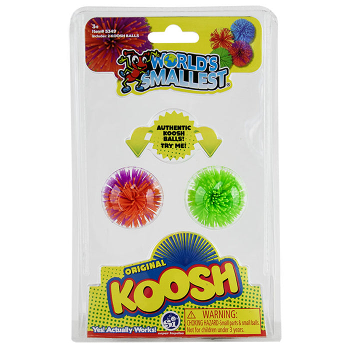 World's Smallest Koosh 2-Pack Miniature Fidget Toy