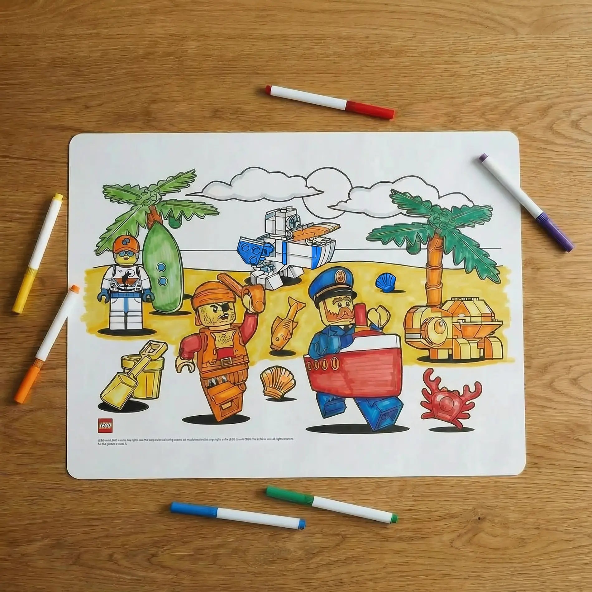 LEGO Kids Color Me Pirate Silicone Mat 53908