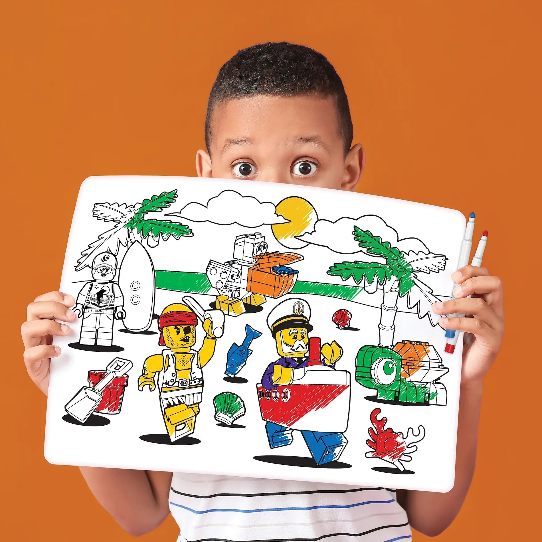 LEGO Kids Color Me Pirate Silicone Mat 53908