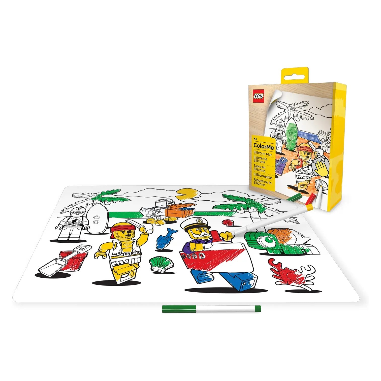 LEGO Kids Color Me Pirate Silicone Mat 53908