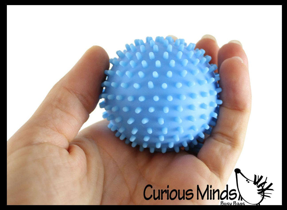 Single Spiky Bumpy Soft Doh Filled 1.7" Stress Ball - Squishy