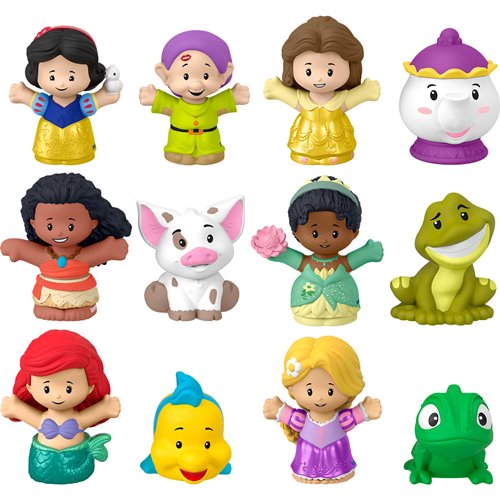 Fisher-Price Little People Disney Princess & Sidekick Figure Pack Case of 18