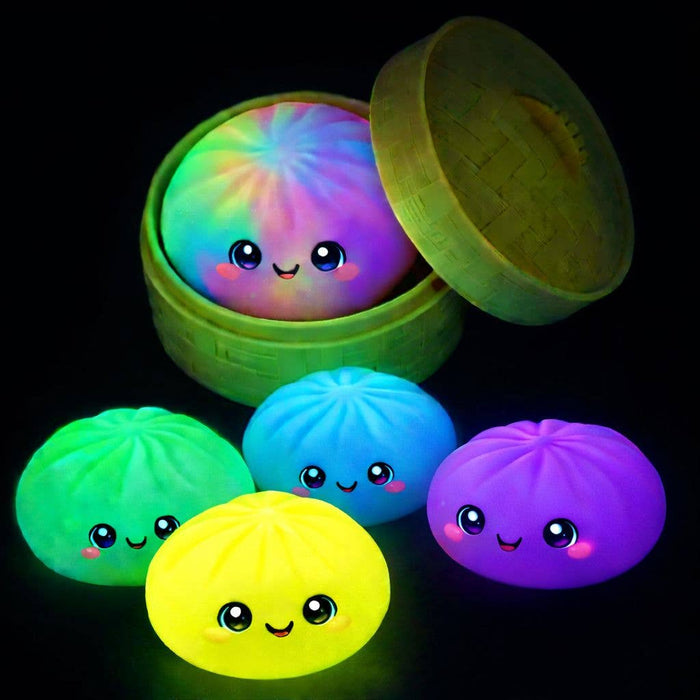 Single 4" Mystery Squishy Dumpling - Glow in the Dark