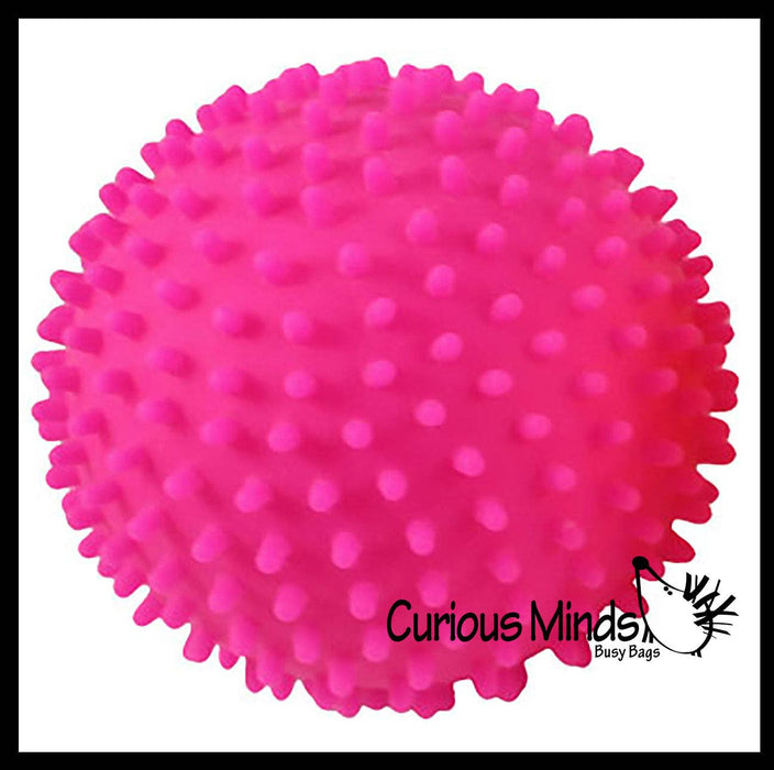 Single Spiky Bumpy Soft Doh Filled 1.7" Stress Ball - Squishy