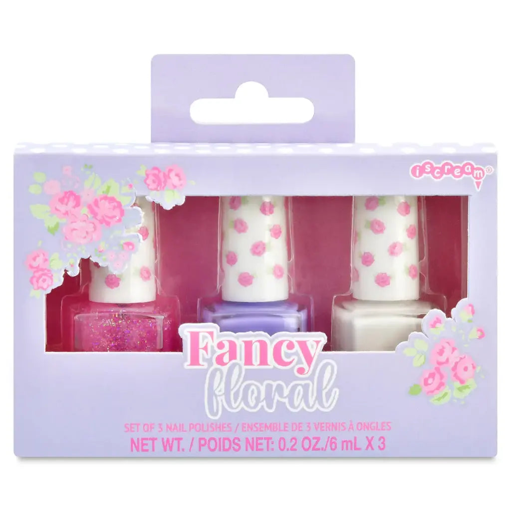 Fancy Floral 3 Piece Nail Polish Set