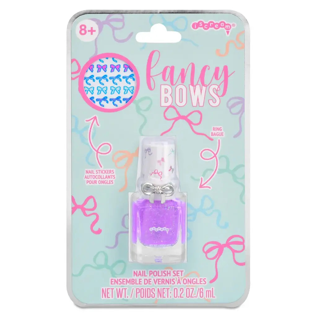 Fancy Bows Nail Polish  & Ring Set