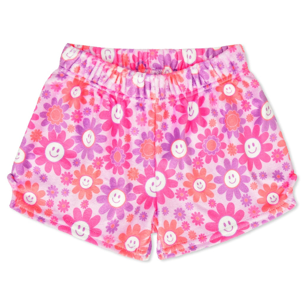 Groovy Smiles Plush Shorts - Medium