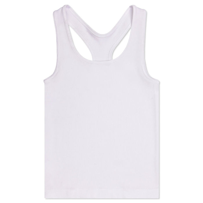 Iscream White Ribbed Racerback Tank Top for Youth