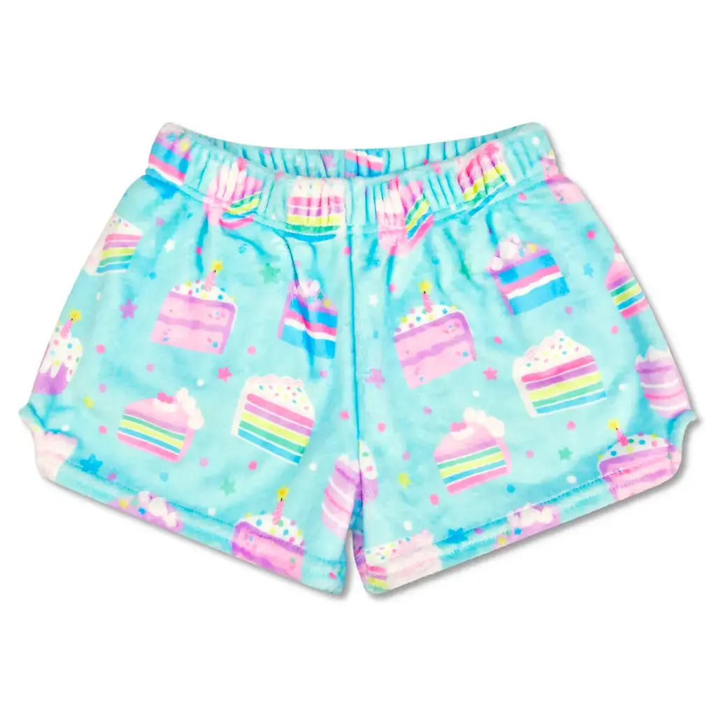 Iscream Piece of Cake Kids' Plush Shorts Cupcake Print