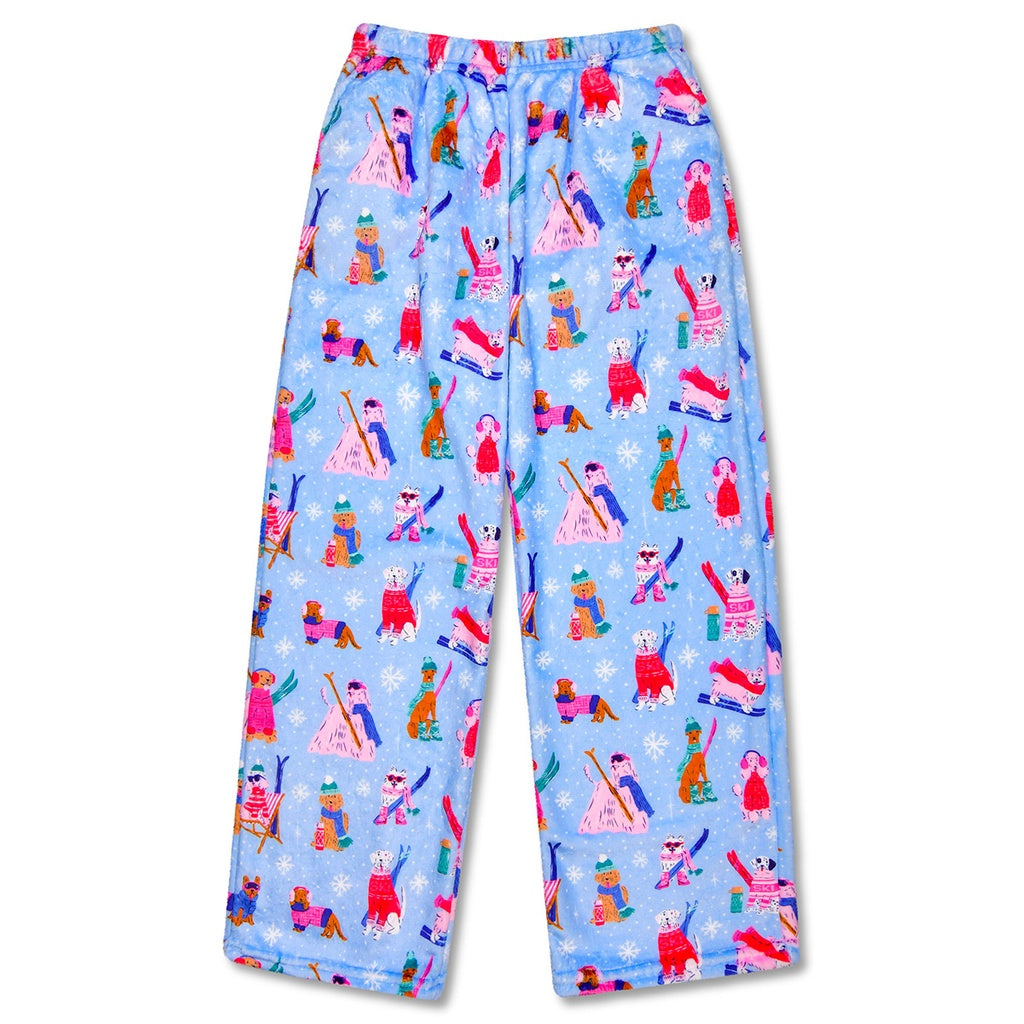 Ski Dog Plush Pants - Medium