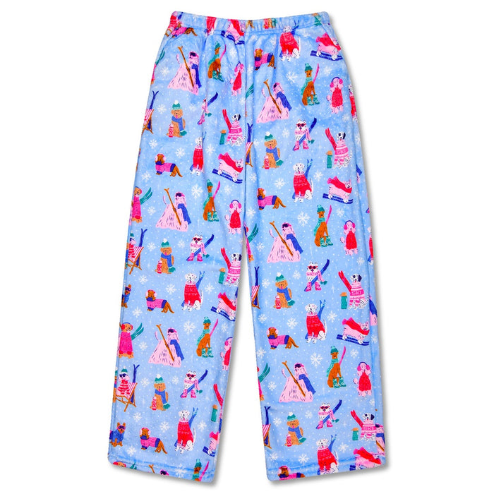 Ski Dog Plush Pants - Large