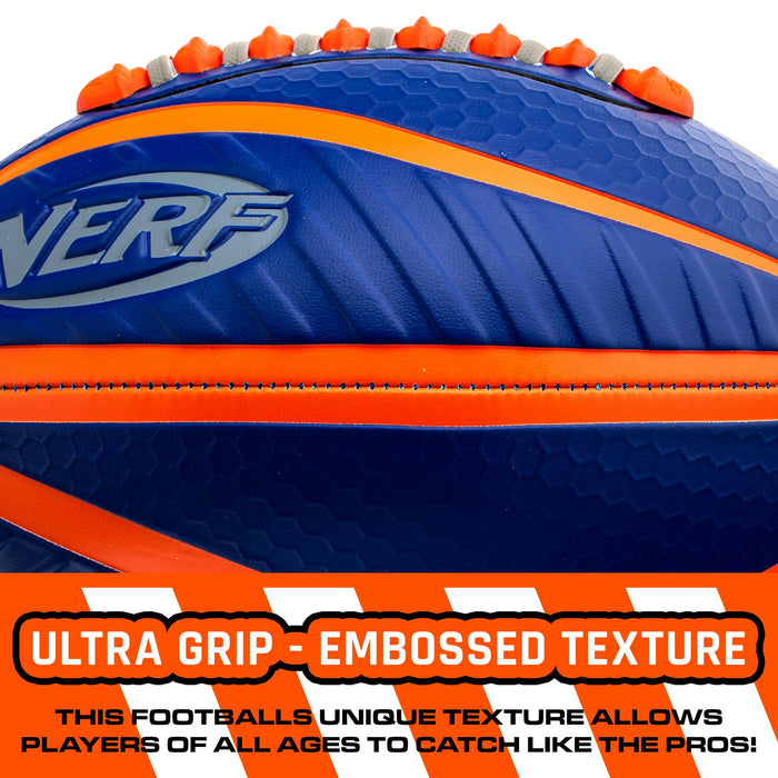 Spiral Grip Football Blue & Orange
