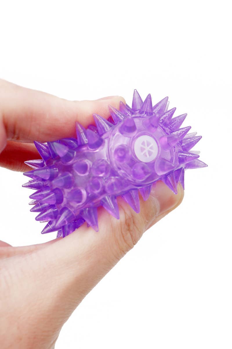 Spiky Led Light-up Squeaky Bouncy Stress Ball