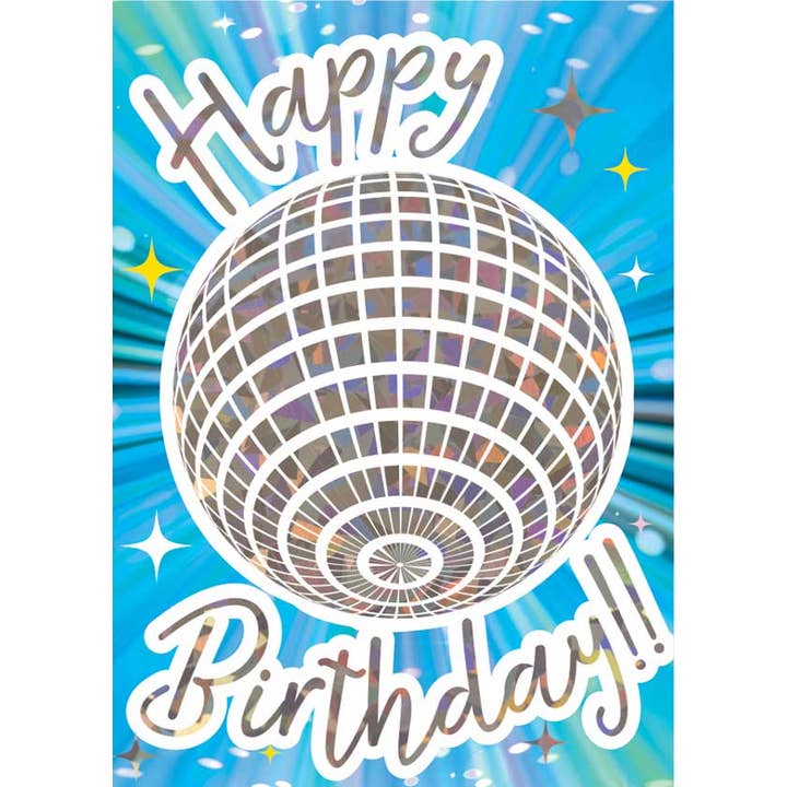 Children's Birthday Card - Dance Party Birthday Foil