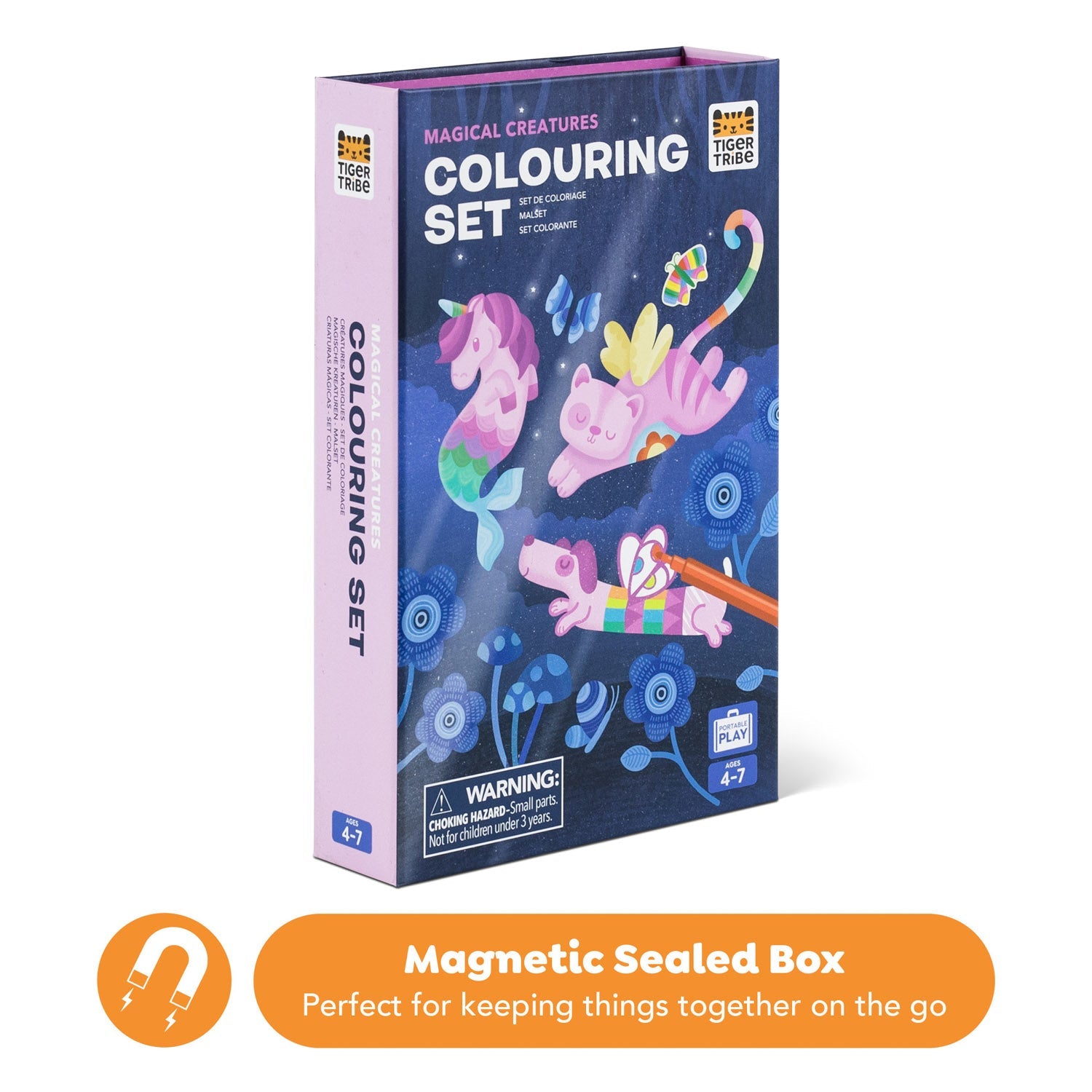 Tiger Tribe Magical Creatures Colouring Set With Markers and Stickers
