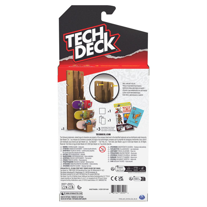 Tech Deck Fingerboard Display Stand and Skateboard Wall Mount Assortment