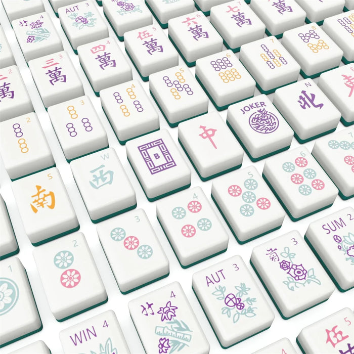 Spin Master Colorful Mahjong Tile Set with Carrying Case
