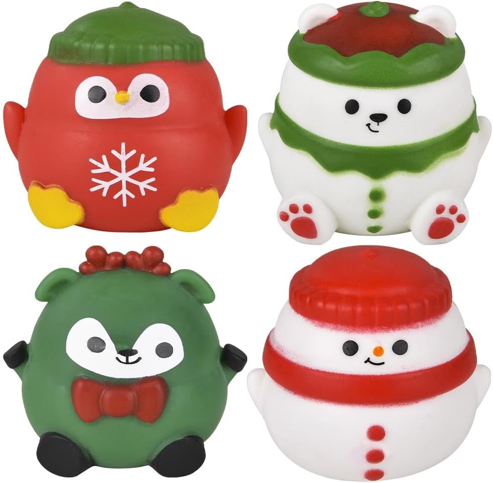 Rhode Island Novelty Christmas Squeezy Sugar Ball 2.4in Toy 12ct