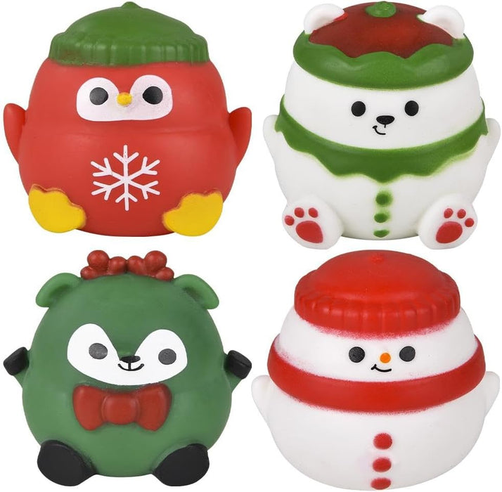 Rhode Island Novelty Christmas Squeezy Sugar Ball 2.4in Toy 12ct