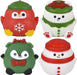 Rhode Island Novelty Christmas Squeezy Sugar Ball 2.4in Toy 12ct