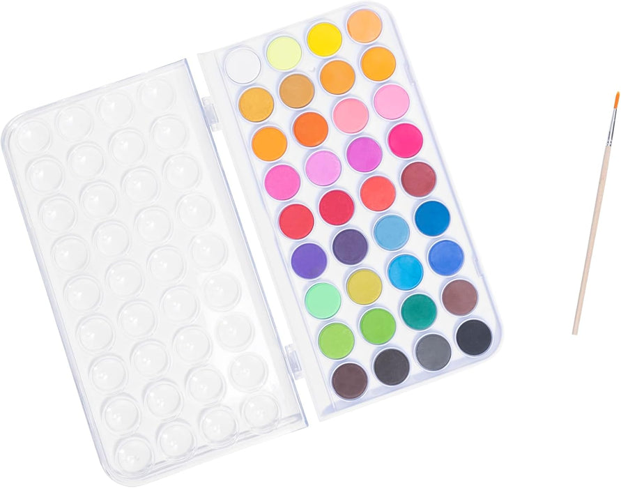 Brea Reese Essential Watercolor Paint Set 36 Colors 1 Brush