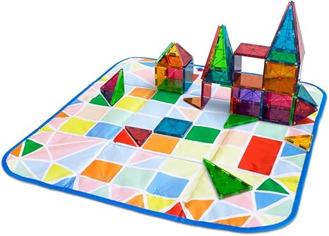 Magna Tiles Storage Bin & Interactive Play Mat
