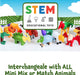 Popular Playthings Magnetic Animal Toy Set 7-Piece with Playmat