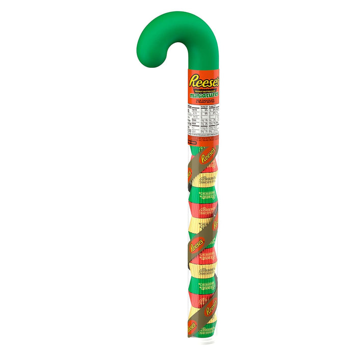 REESE'S Miniatures Peanut Butter Cups Christmas Candy Cane 2.17oz