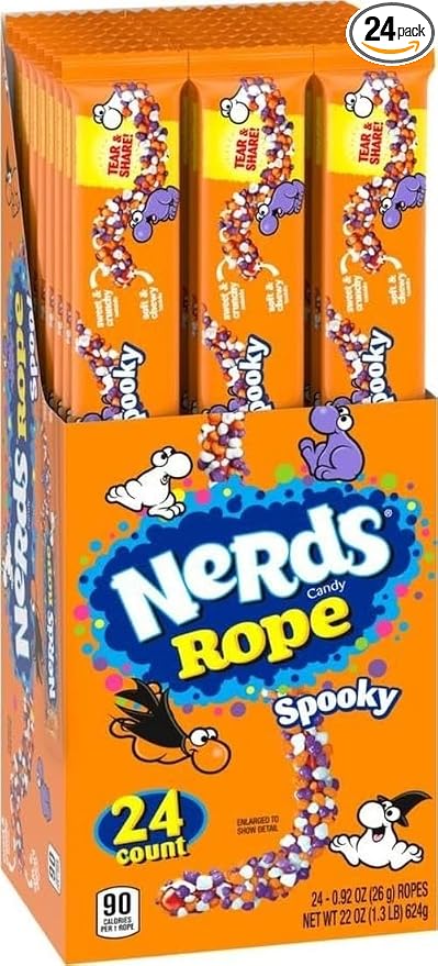 Nerds Spooky Ropes Halloween Candy 0.92oz Pack 24ct
