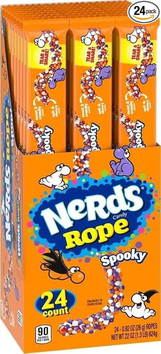 Nerds Spooky Ropes Halloween Candy 0.92oz Pack 24ct