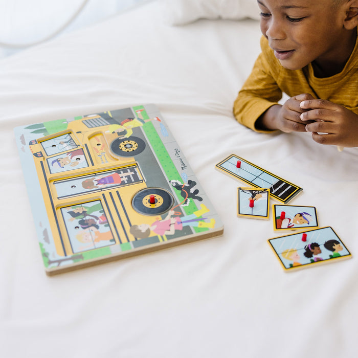 Melissa & Doug The Wheels on the Bus Sound Puzzle 6 Pieces