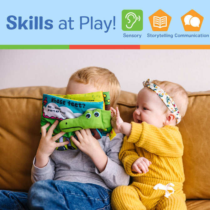 Melissa & Doug Whose Feet Cloth Book