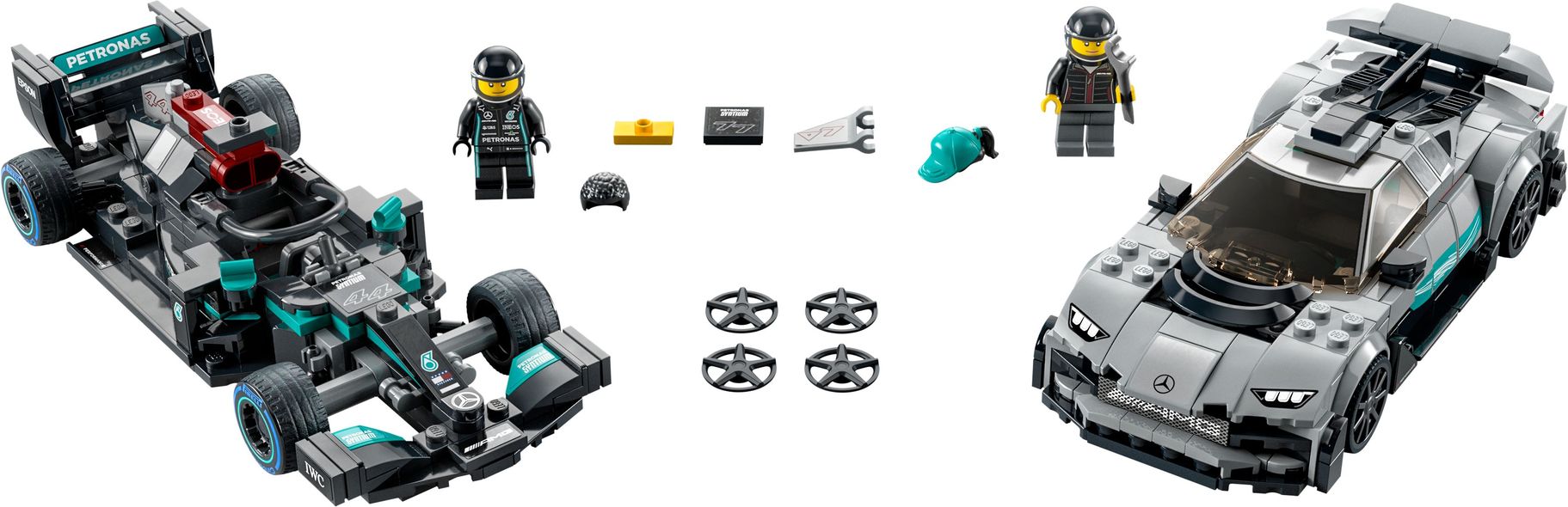 LEGO® Speed Champions Mercedes-AMG F1 W12 E Performance & Mercedes-AMG Project One (76909)