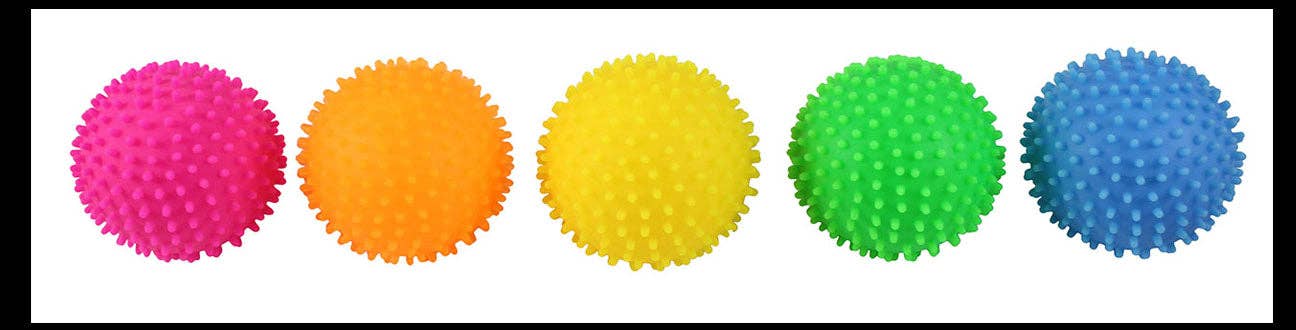 Single Spiky Bumpy Soft Doh Filled 1.7" Stress Ball - Squishy