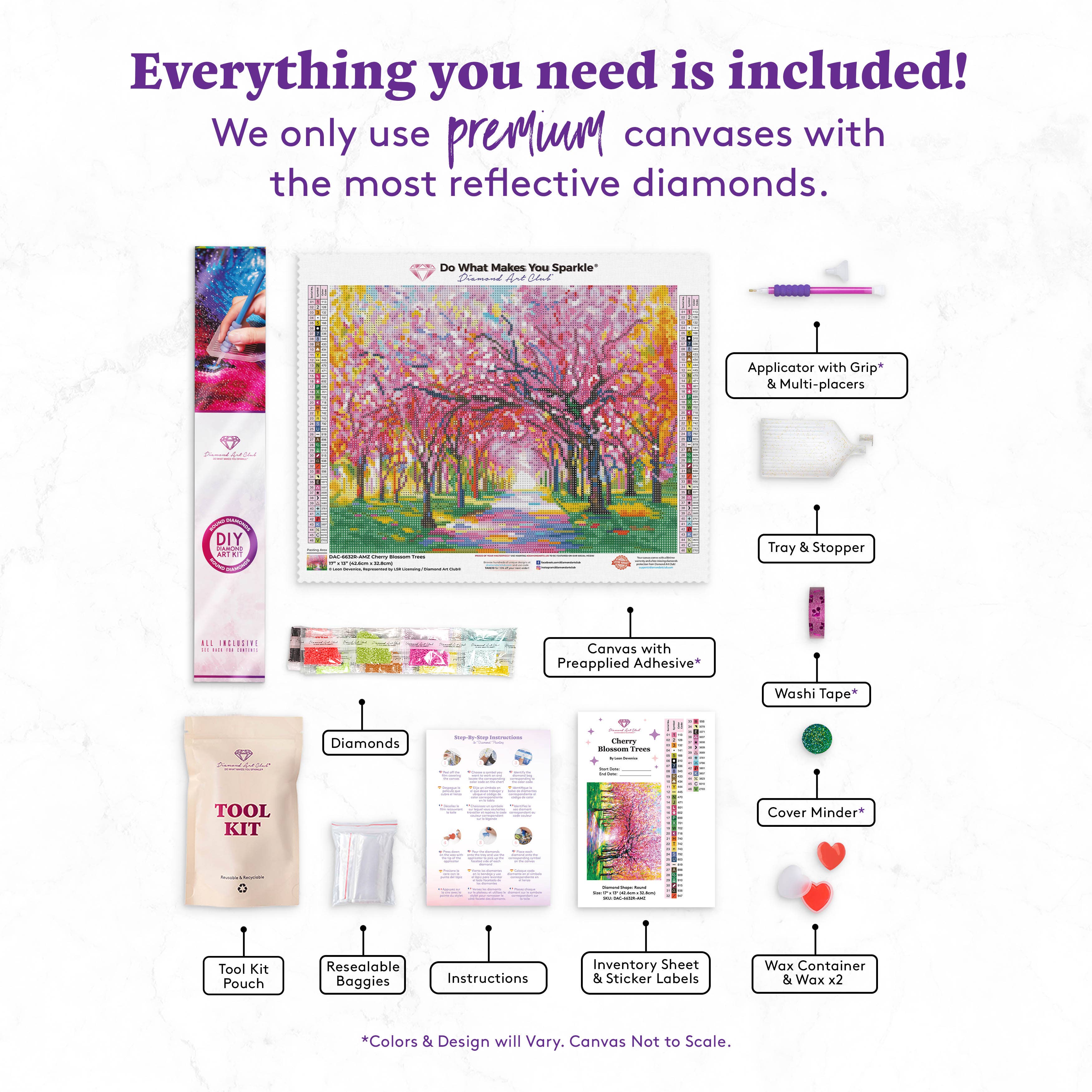 Cherry Blossom Trees Diamond Art