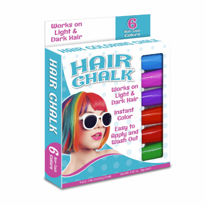 The Pencil Grip Kids Hair Coloring Chalk 6 Pack