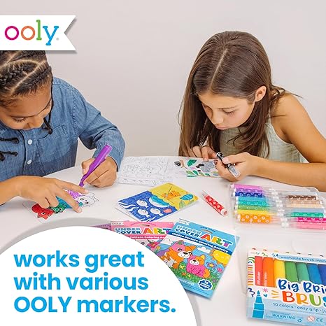 Undercover Art Hidden Pattern Coloring Activity Art Cards - Unicorn Friends