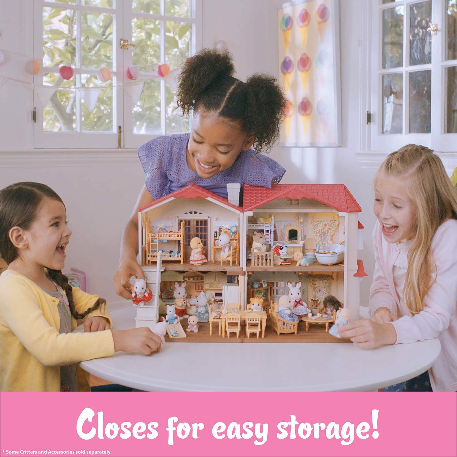 Calico Critters Red Roof Country Home Gift Set